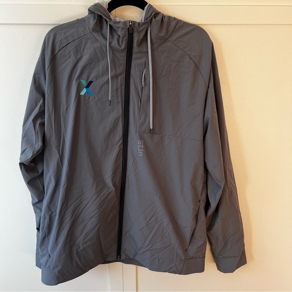 Stio Men’s PTV Hooded Jacket‎ Granite Zip Up Performance Size Large
